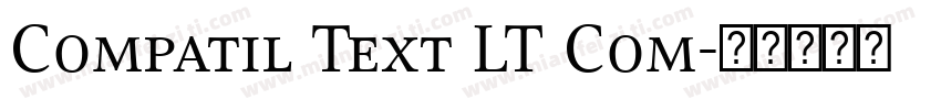 Compatil Text LT Com字体转换